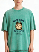 ANANKE Good Days Are Late Vintage Wash Tee