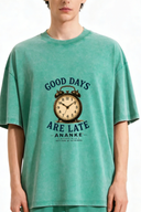 ANANKE Good Days Are Late Vintage Wash Tee