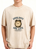ANANKE Good Days Are Late Vintage Wash Tee