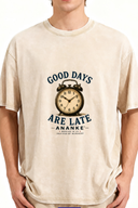 ANANKE Good Days Are Late Vintage Wash Tee