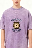 ANANKE Good Days Are Late Vintage Wash Tee