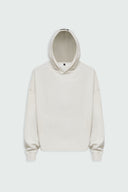FATE HEAVYWEIGHT FLEECE CROPPED RAW HEM HOODIE - CREAM