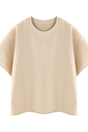 ANANKE Raw Edge Boxy Tee | 280gsm Washed Cotton Tee