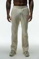FATE HEAVYWEIGHT FLEECE FLARED SWEATPANTS - CREAM