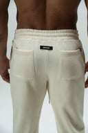 FATE HEAVYWEIGHT FLEECE FLARED SWEATPANTS - CREAM