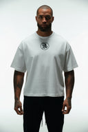 ETERNITY HEAVYWEIGHT CROPPED TEES in L - Lifestyle Shot - ANANKE