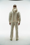 FATE HEAVYWEIGHT FLEECE FLARED SWEATPANTS - CREAM