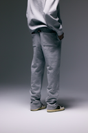 FATE HEAVYWEIGHT FLEECE STRAIGHT LEG SWEATPANTS - HEATHER GREY - ANANKE