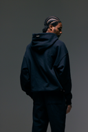 FATE HEAVYWEIGHT FLEECE DOUBLE ZIP HOODIE - BLACK - ANANKE