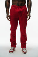 FATE HEAVYWEIGHT FLEECE STRAIGHT LEG SWEATPANTS - RED