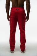 FATE HEAVYWEIGHT FLEECE STRAIGHT LEG SWEATPANTS - RED