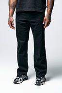 STRAIGHT LEG KNIT JEAN - BLACK