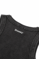 ANANKE Snow Wash Cropped Tank Top | Heavyweight Cotton Tank