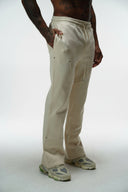 FATE HEAVYWEIGHT FLEECE CARPENTER SWEATPANTS - CREAM