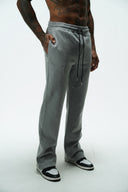 FATE HEAVYWEIGHT FLEECE CARPENTER SWEATPANTS - HEATHER GREY