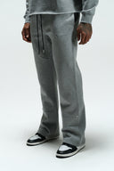 FATE HEAVYWEIGHT FLEECE CARPENTER SWEATPANTS - HEATHER GREY