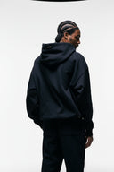FATE HEAVYWEIGHT FLEECE DOUBLE ZIP HOODIE - BLACK