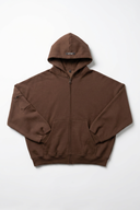 Foundation Zip Hoodie in STORM GREY - Lifestyle Shot - ANANKE