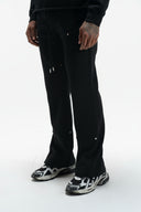 FATE HEAVYWEIGHT FLEECE CARPENTER SWEATPANTS - BLACK