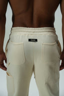 FATE HEAVYWEIGHT FLEECE CARPENTER SWEATPANTS - CREAM
