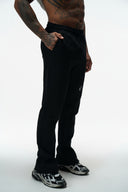 FATE HEAVYWEIGHT FLEECE FLARED SWEATPANTS - BLACK