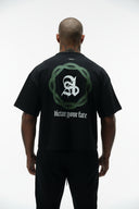 DICTATE YOUR FATE HEAVYWEIGHT CROPPED TEE - BLACK