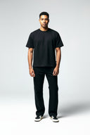 RETROGRADE STRAIGHT LEG JEAN - BLACK