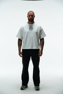 DICTATE YOUR FATE HEAVYWEIGHT CROPPED TEES in XL - Lifestyle Shot - ANANKE
