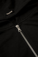 FATE HEAVYWEIGHT FLEECE DOUBLE ZIP HOODIE - BLACK - ANANKE