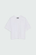 FATE HEAVYWEIGHT CROPPED TEE - WHITE - ANANKE