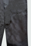 CANVAS CARPENTER FLARED PANT - BLACK