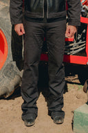 CANVAS CARPENTER FLARED PANT - BLACK