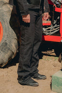 CANVAS CARPENTER FLARED PANT - BLACK