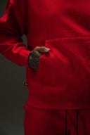 FATE HEAVYWEIGHT FLEECE HOODIE - RED - ANANKE