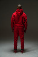 FATE HEAVYWEIGHT FLEECE HOODIE - RED - ANANKE