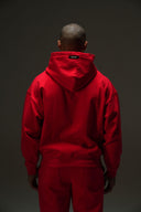 FATE HEAVYWEIGHT FLEECE HOODIE - RED - ANANKE