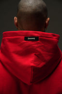 FATE HEAVYWEIGHT FLEECE HOODIE - RED - ANANKE