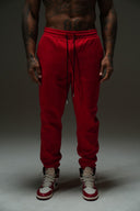 FATE HEAVYWEIGHT FLEECE JOGGER - RED - ANANKE