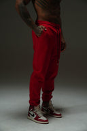 FATE HEAVYWEIGHT FLEECE JOGGER - RED - ANANKE