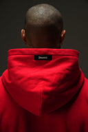 FATE HEAVYWEIGHT FLEECE DOUBLE ZIP HOODIE - RED - ANANKE