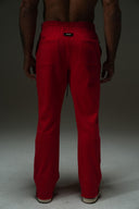 FATE HEAVYWEIGHT FLEECE FLARED SWEATPANTS - RED - ANANKE