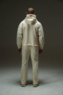 FATE HEAVYWEIGHT FLEECE FLARED SWEATPANTS - CREAM - ANANKE