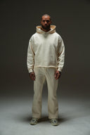 FATE HEAVYWEIGHT FLEECE CARPENTER SWEATPANTS - CREAM - ANANKE