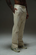 FATE HEAVYWEIGHT FLEECE CARPENTER SWEATPANTS - CREAM - ANANKE