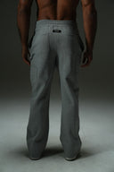 FATE HEAVYWEIGHT FLEECE CARPENTER SWEATPANTS - HEATHER GREY - ANANKE