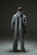 FATE HEAVYWEIGHT FLEECE CARPENTER SWEATPANTS - HEATHER GREY - ANANKE