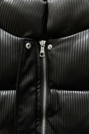 LEGEND PLISSE PUFFER JACKET - BLACK