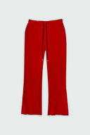 FATE HEAVYWEIGHT FLEECE FLARED SWEATPANTS - RED