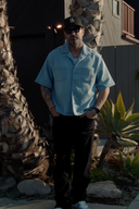 CROPPED CUBAN BUTTON DOWN SHIRTS in L - Lifestyle Shot - ANANKE