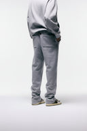 FATE HEAVYWEIGHT FLEECE STRAIGHT LEG SWEATPANTS - HEATHER GREY